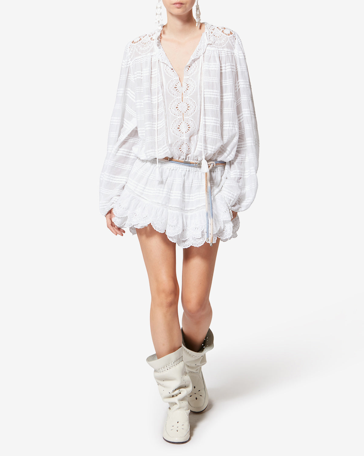 PREYA DRESS Woman white | ISABEL MARANT Official online store
