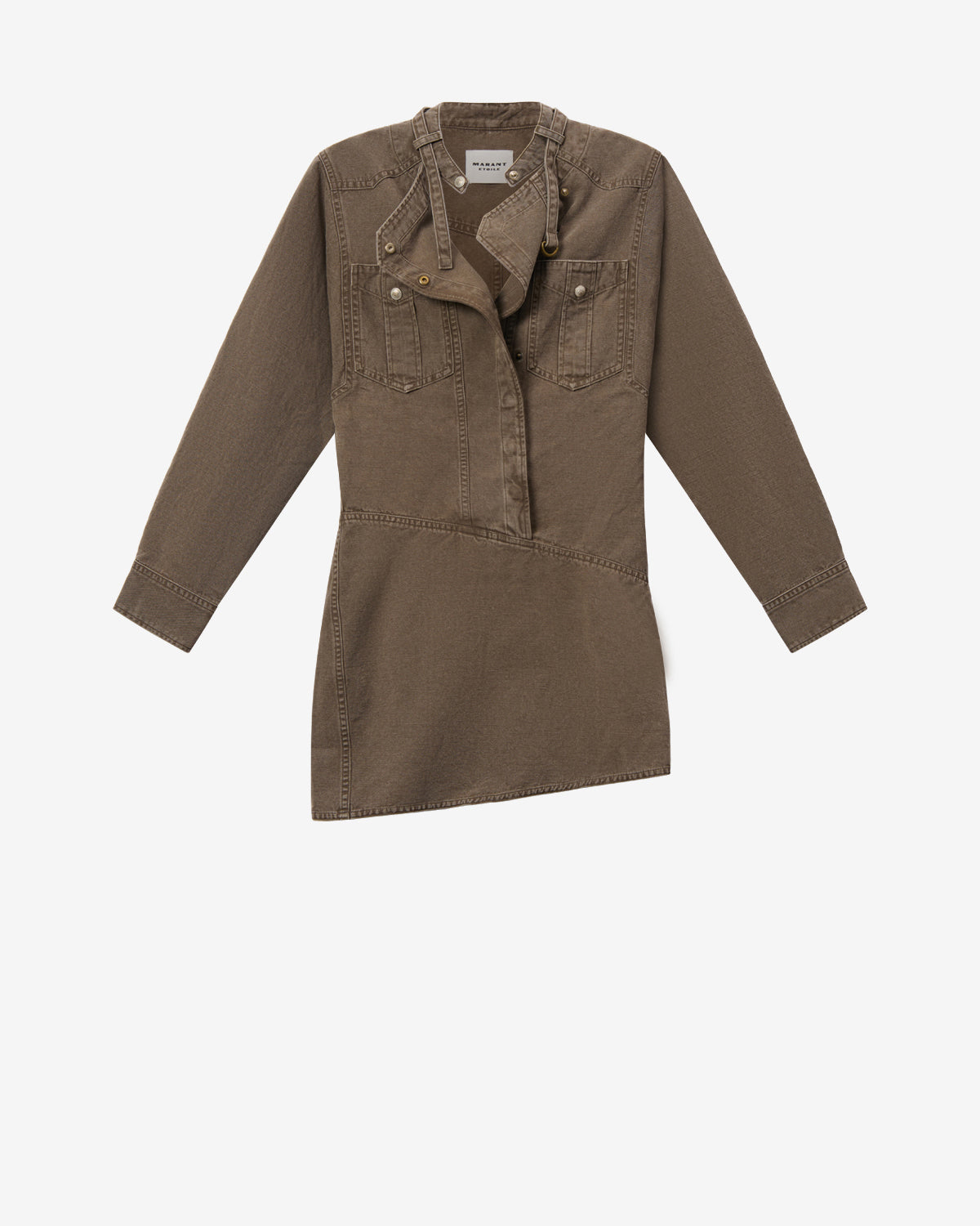 NOURIA DRESS Woman dark bronze | ISABEL MARANT Official online store