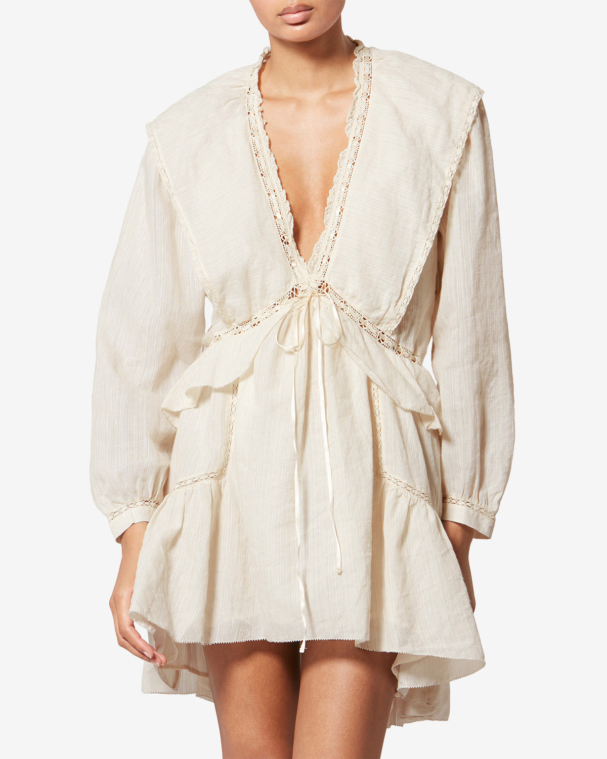 DAMYA DRESS Woman ecru | ISABEL MARANT Official online store