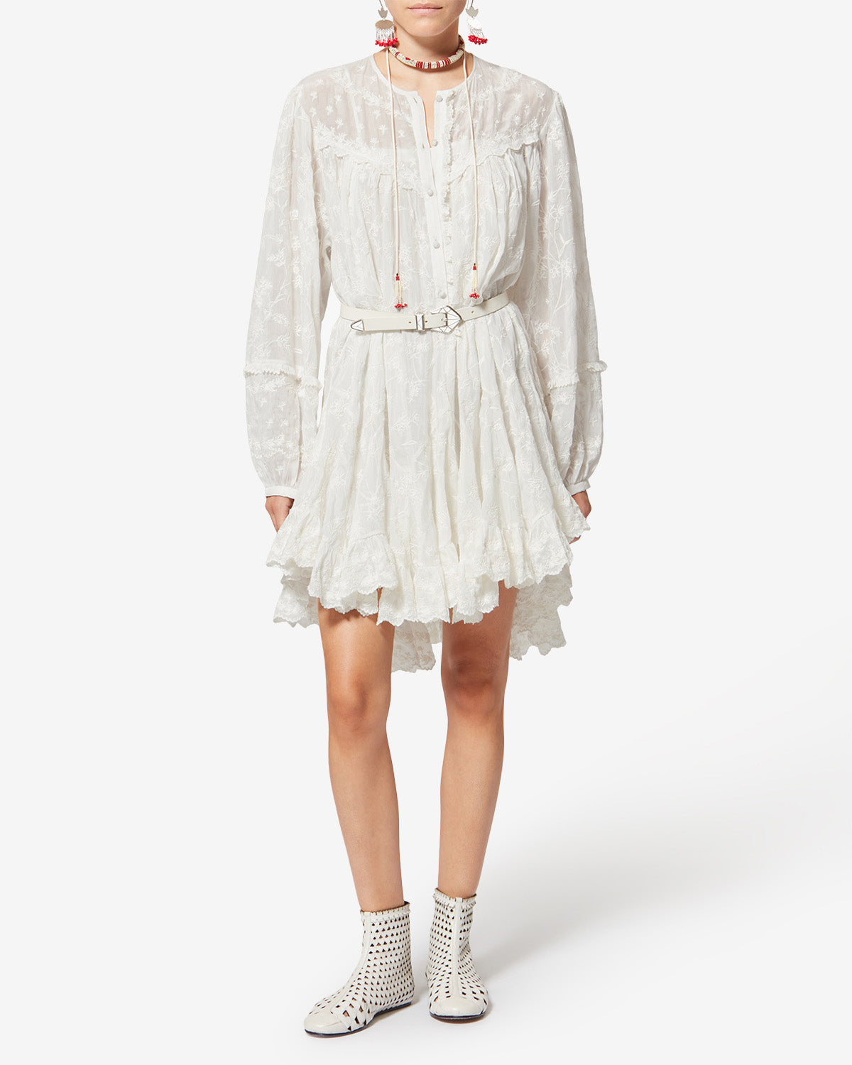 ZAME DRESS Woman white | ISABEL MARANT Official online store