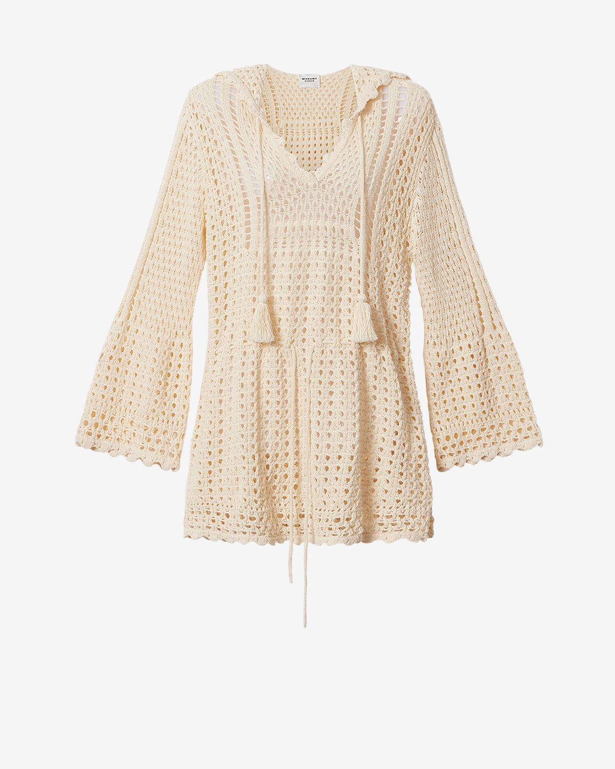 【定価約20万】ISABEL MARANT ノースリーブワンピース　シルク ZELNIE DRESS Woman ecru | ISABEL MARANT Official online store