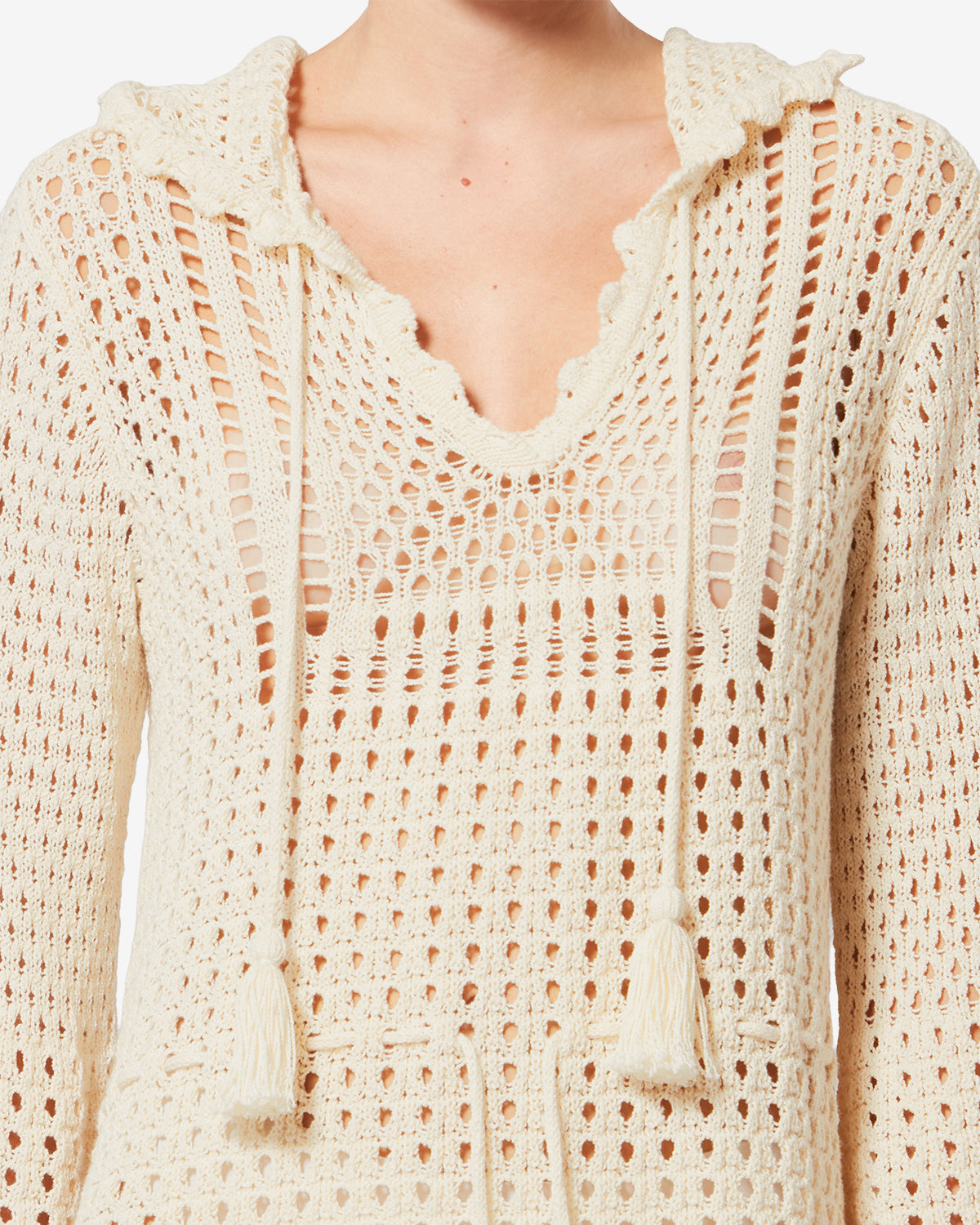 ISABEL MARANT ヨガ　ピラティス トップス　ロンハーマン ZELNIE DRESS Woman ecru | ISABEL MARANT Official online store