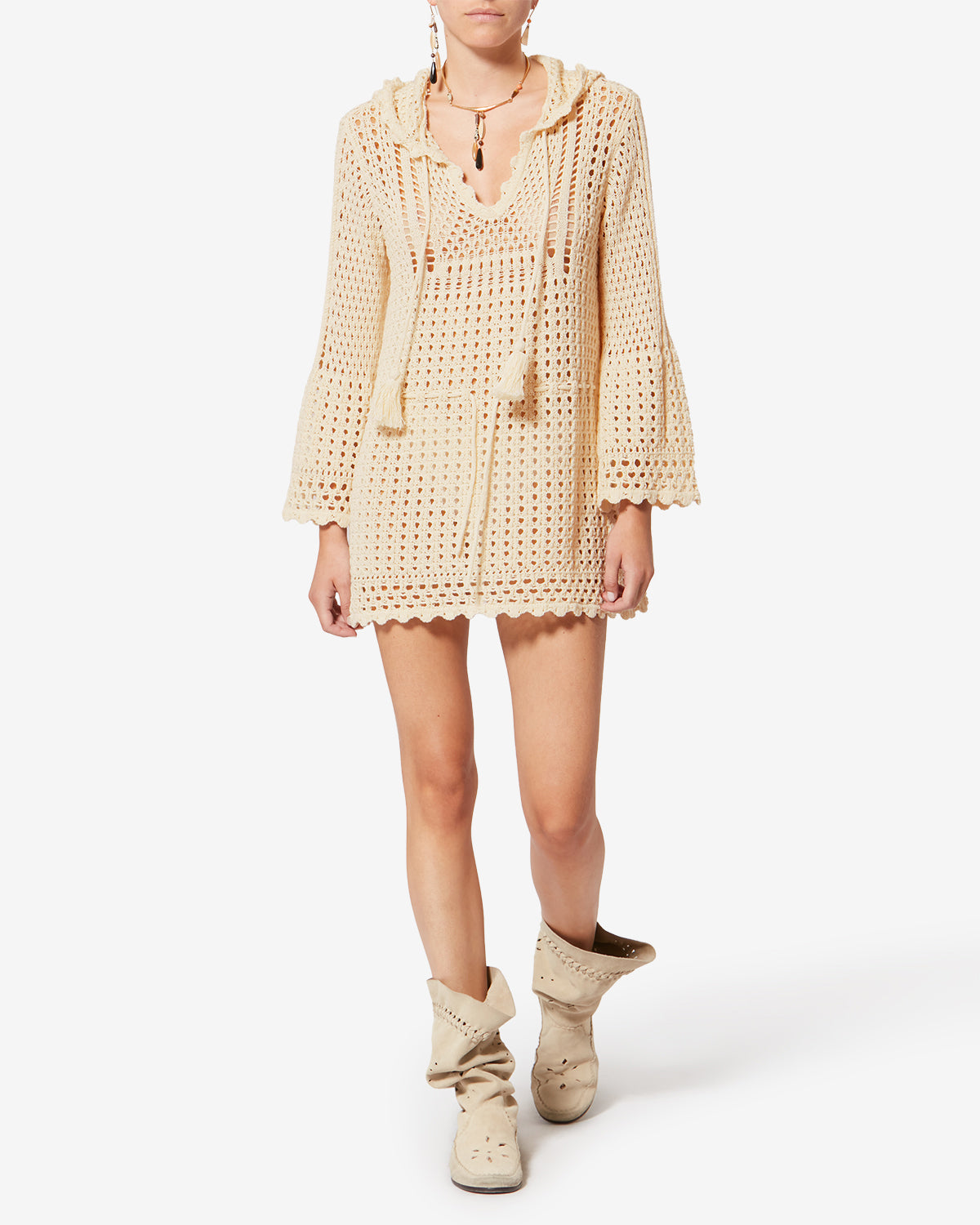 ZELNIE DRESS Woman ecru | ISABEL MARANT Official online store