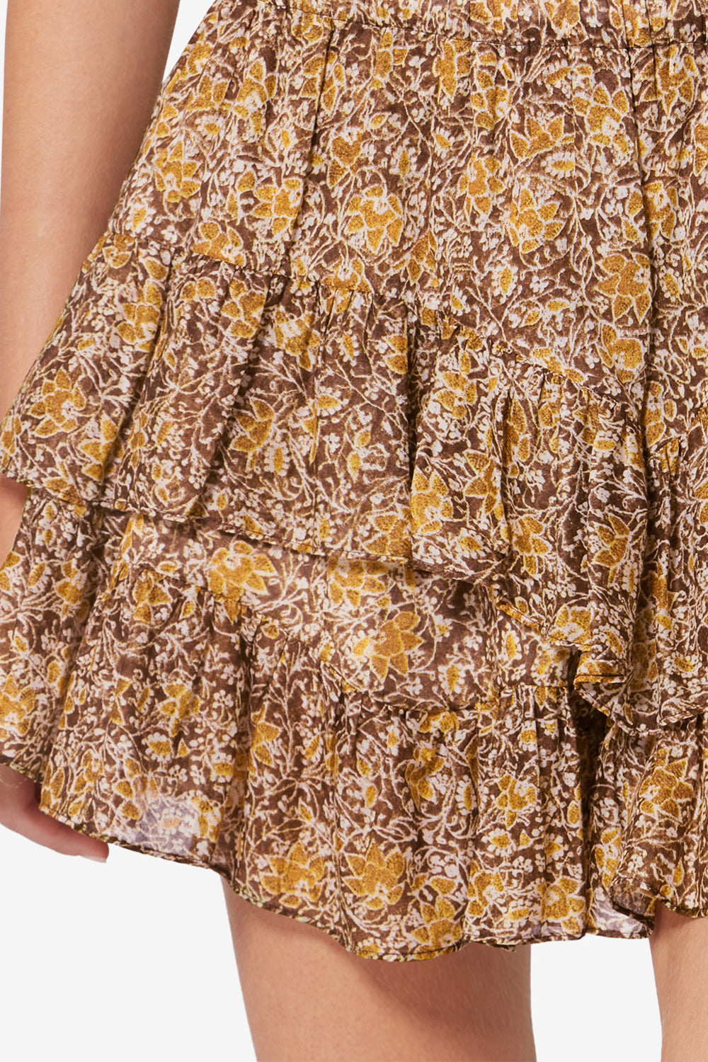 Shorts jocadia in voile di cotone biologico con stampa - Cachi - Woman - 3