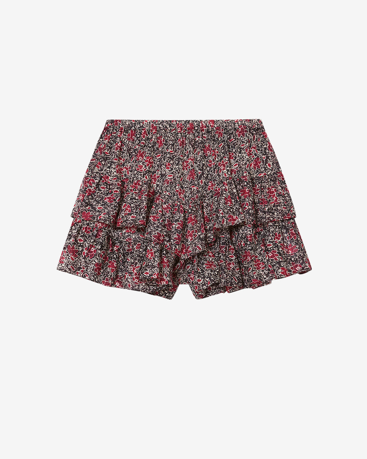 Jocadia printed organic cotton voile shorts - Crushed berry - Woman - 5