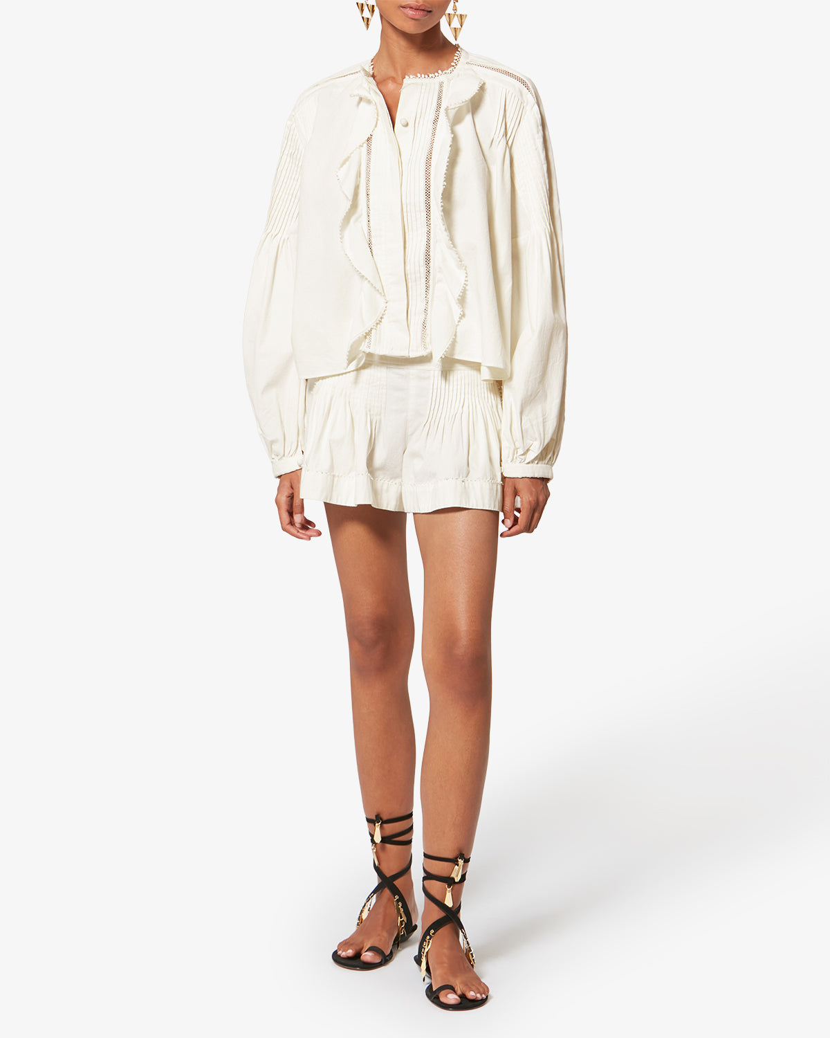 CYBILA SHORTS Woman white | ISABEL MARANT Official online store