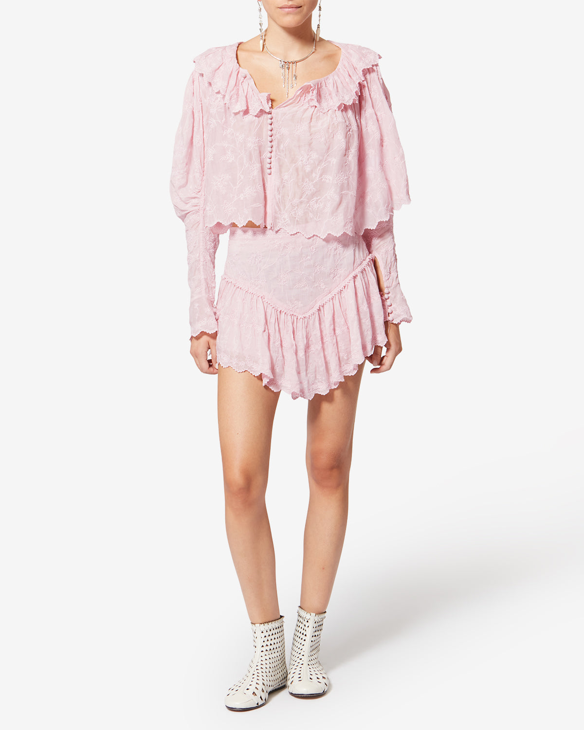 ZOELIA SHORTS Woman pale pink | ISABEL MARANT Official online store