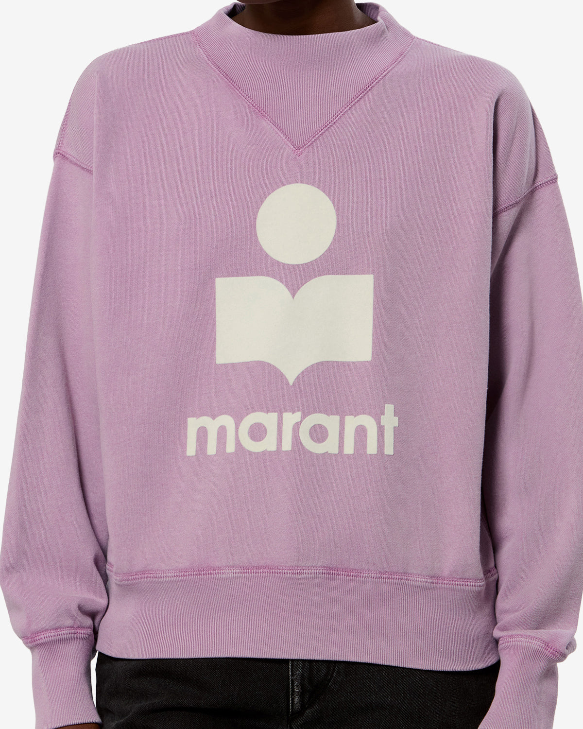 Moby Sweatshirt Woman Rosewood/Ecru | ISABEL MARANT Official