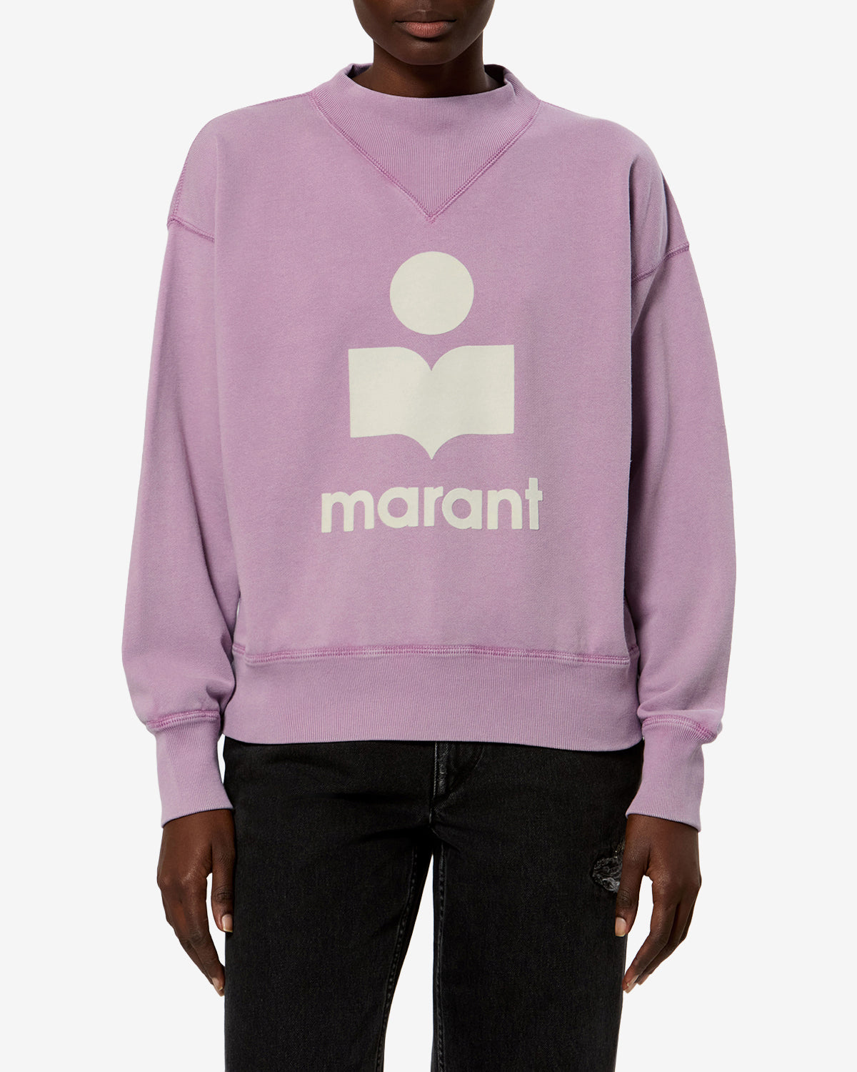 マルモ Moby Sweatshirt Woman Rosewood/Ecru | ISABEL MARANT Official