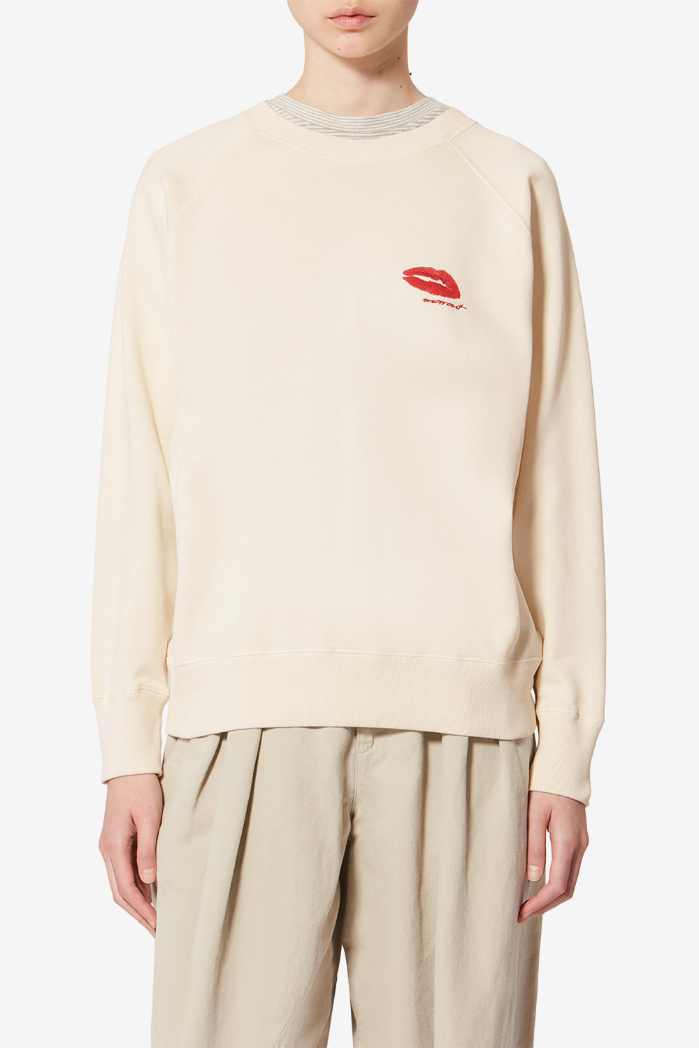 Millyny 로고 코튼 스웨트셔츠 - 에크루 - Woman - 4