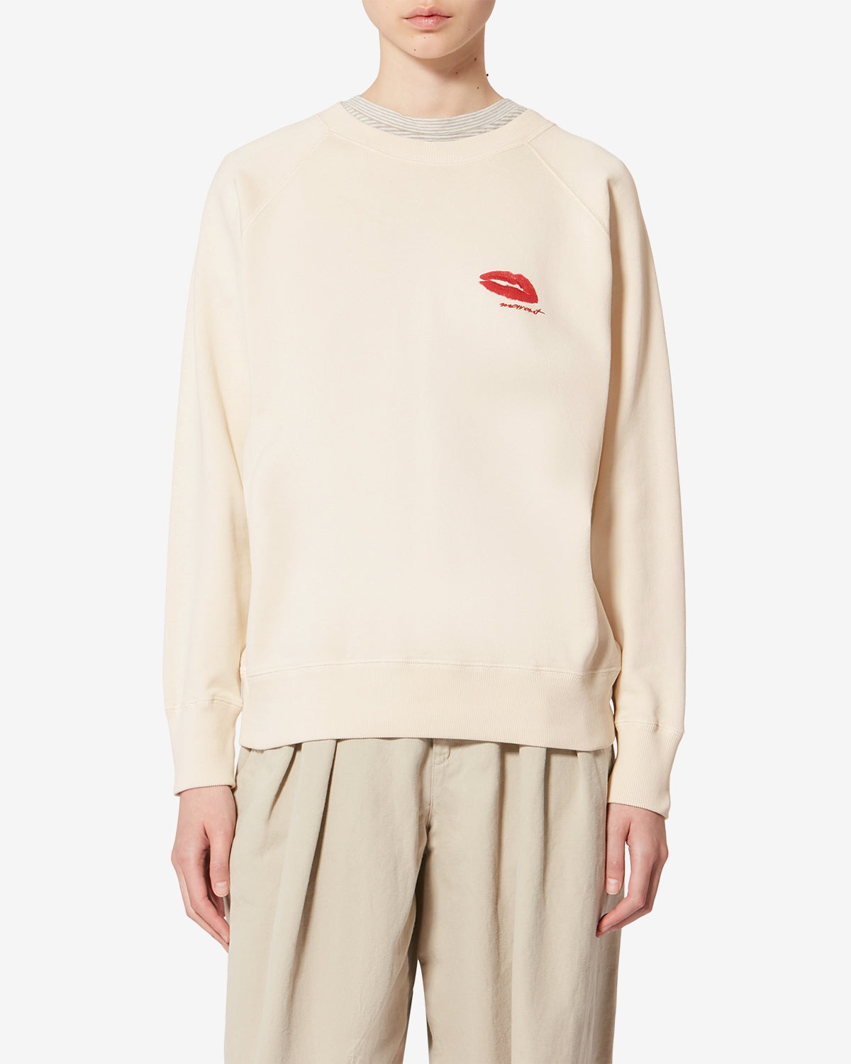 Sweatshirt millyny aus baumwolle mit logo - Naturfarben - Woman - 3