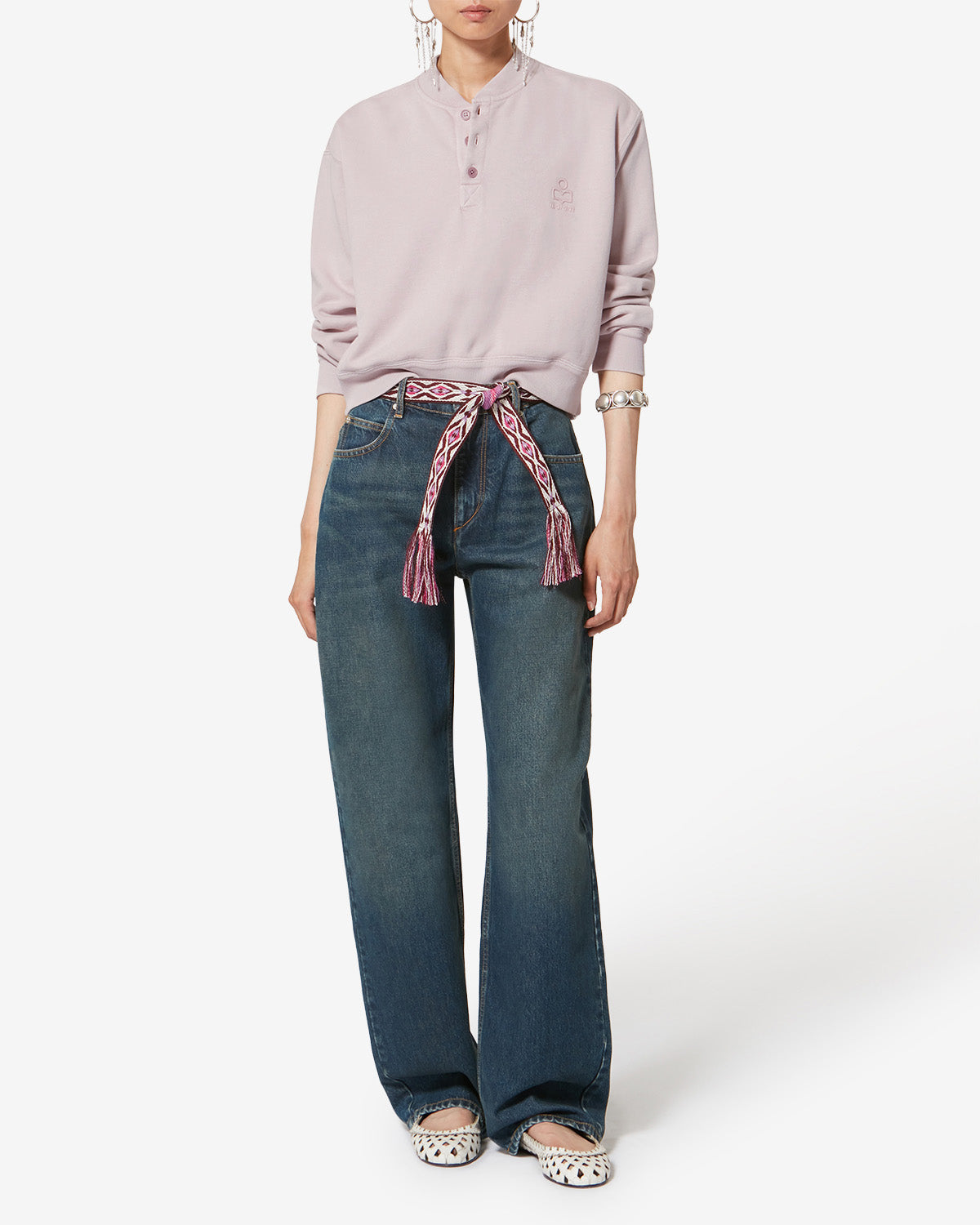 SIMONY SWEATSHIRT Woman light pink | ISABEL MARANT Official online
