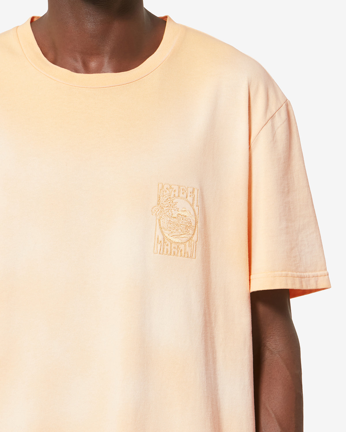 Camiseta de manga corta honoré de algodón deslavado - Sunset - Man - 2