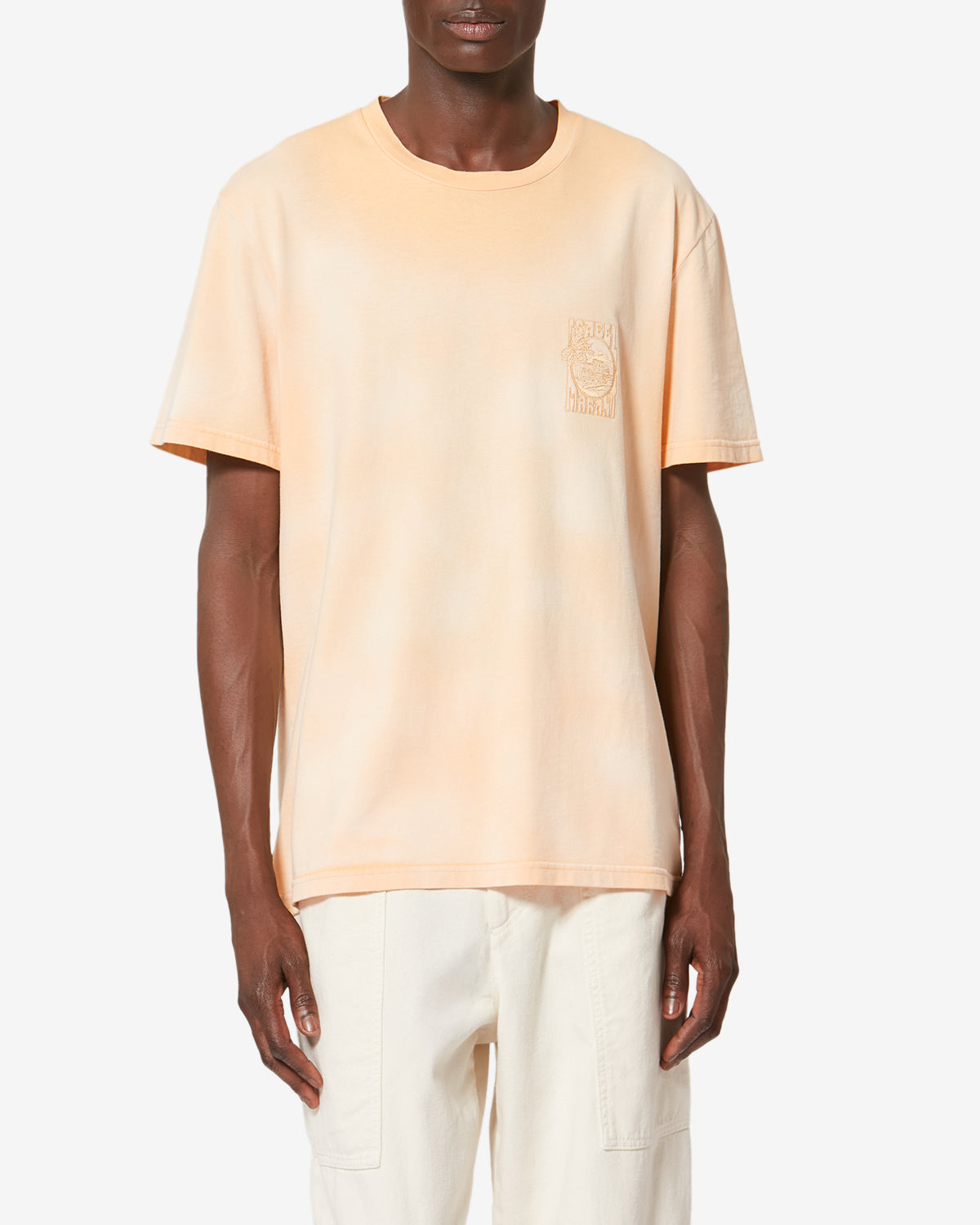 Camiseta de manga corta honoré de algodón deslavado - Sunset - Man - 3