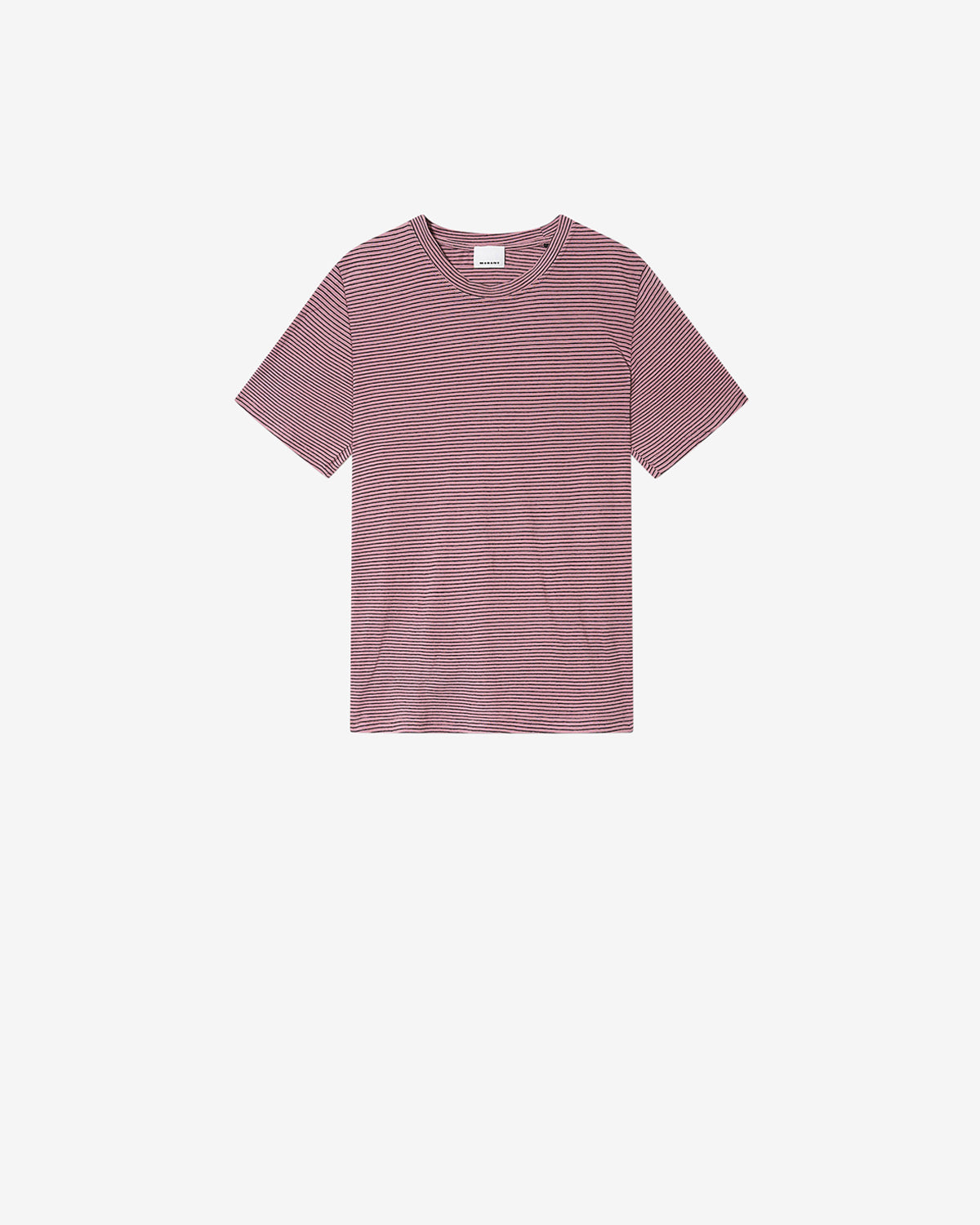 LEON T-SHIRT Man light pink-black | ISABEL MARANT Official online
