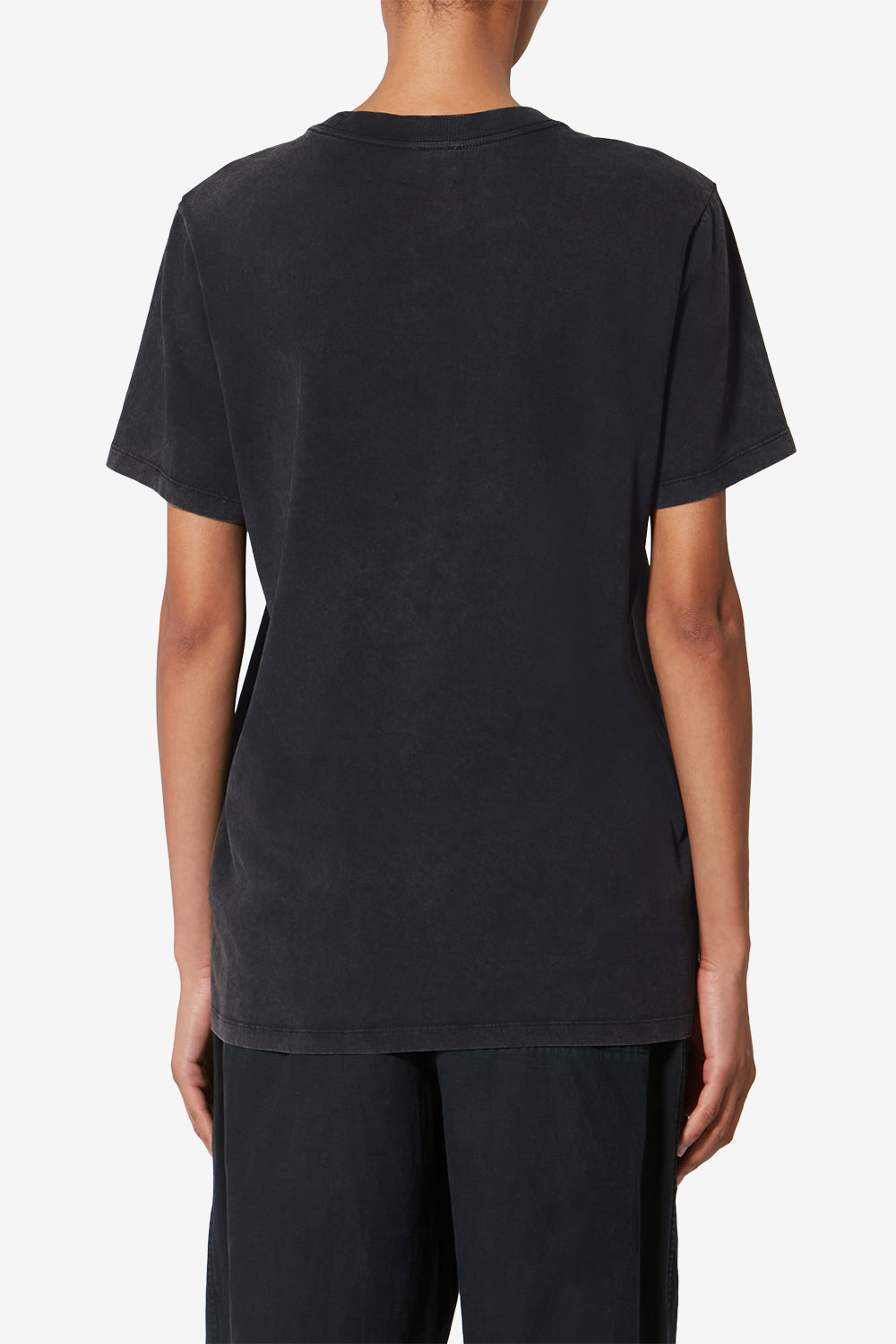 Zoeline printed cotton t-shirt - Black - Woman - 5