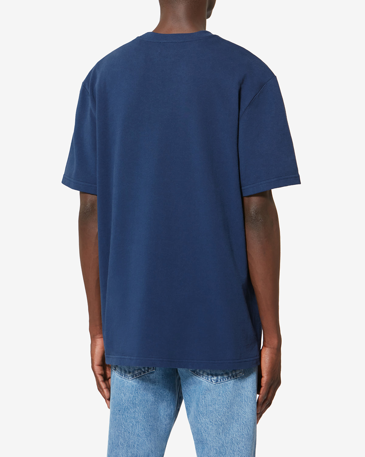Hugo short-sleeve cotton t-shirt with patch - Indigo - Man - 4