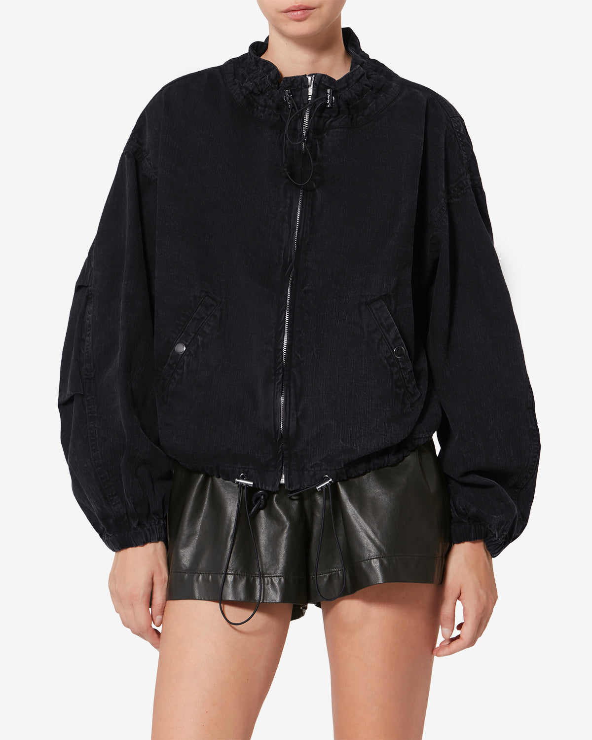 PLUME JACKET Woman black | ISABEL MARANT Official online store