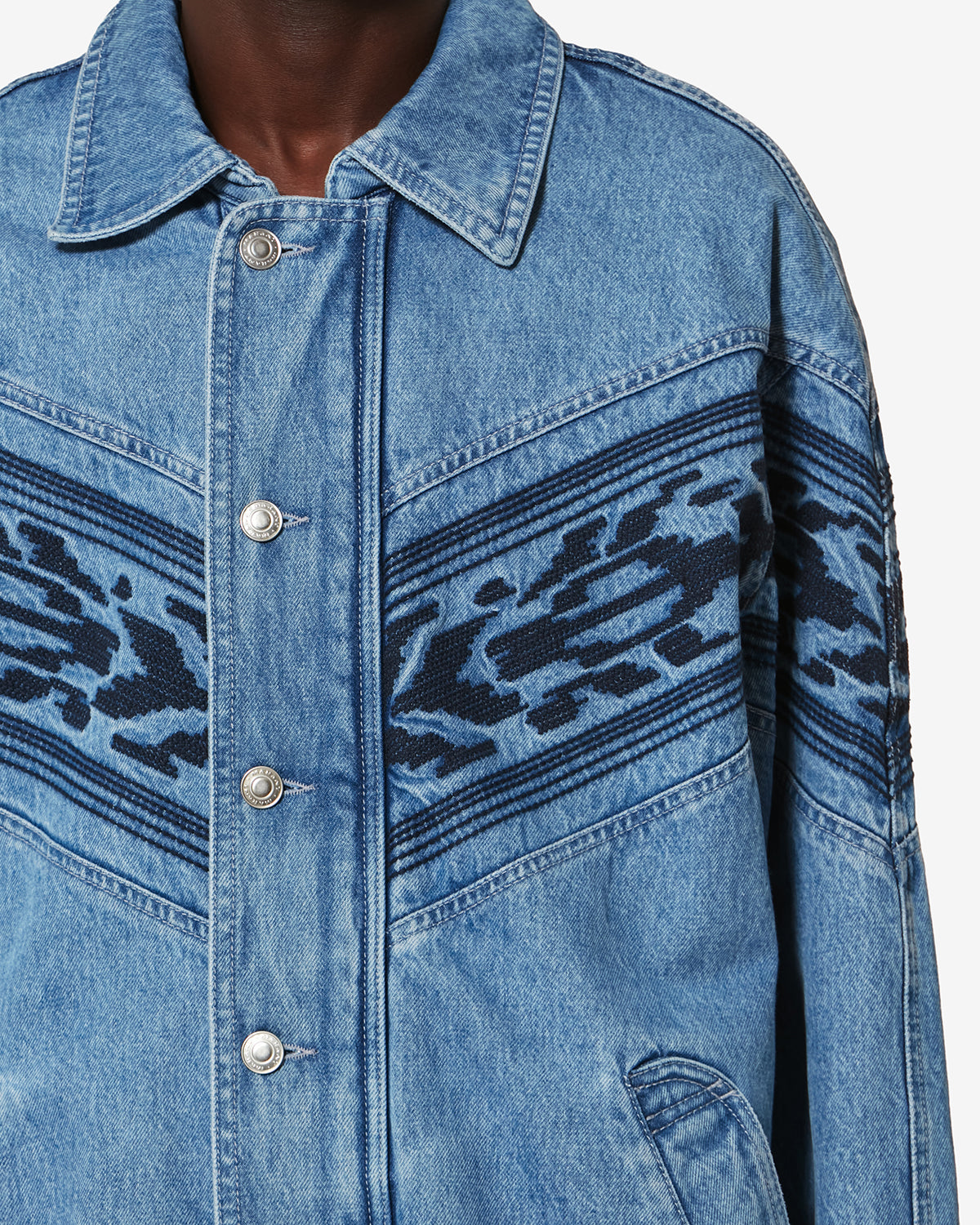 JULIAN JACKET Man blue | ISABEL MARANT Official online store