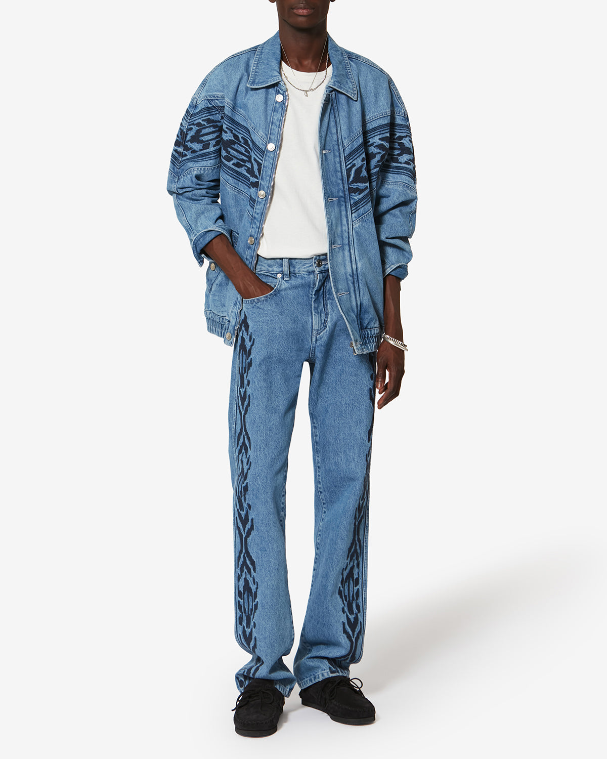 JULIAN JACKET Man blue | ISABEL MARANT Official online store