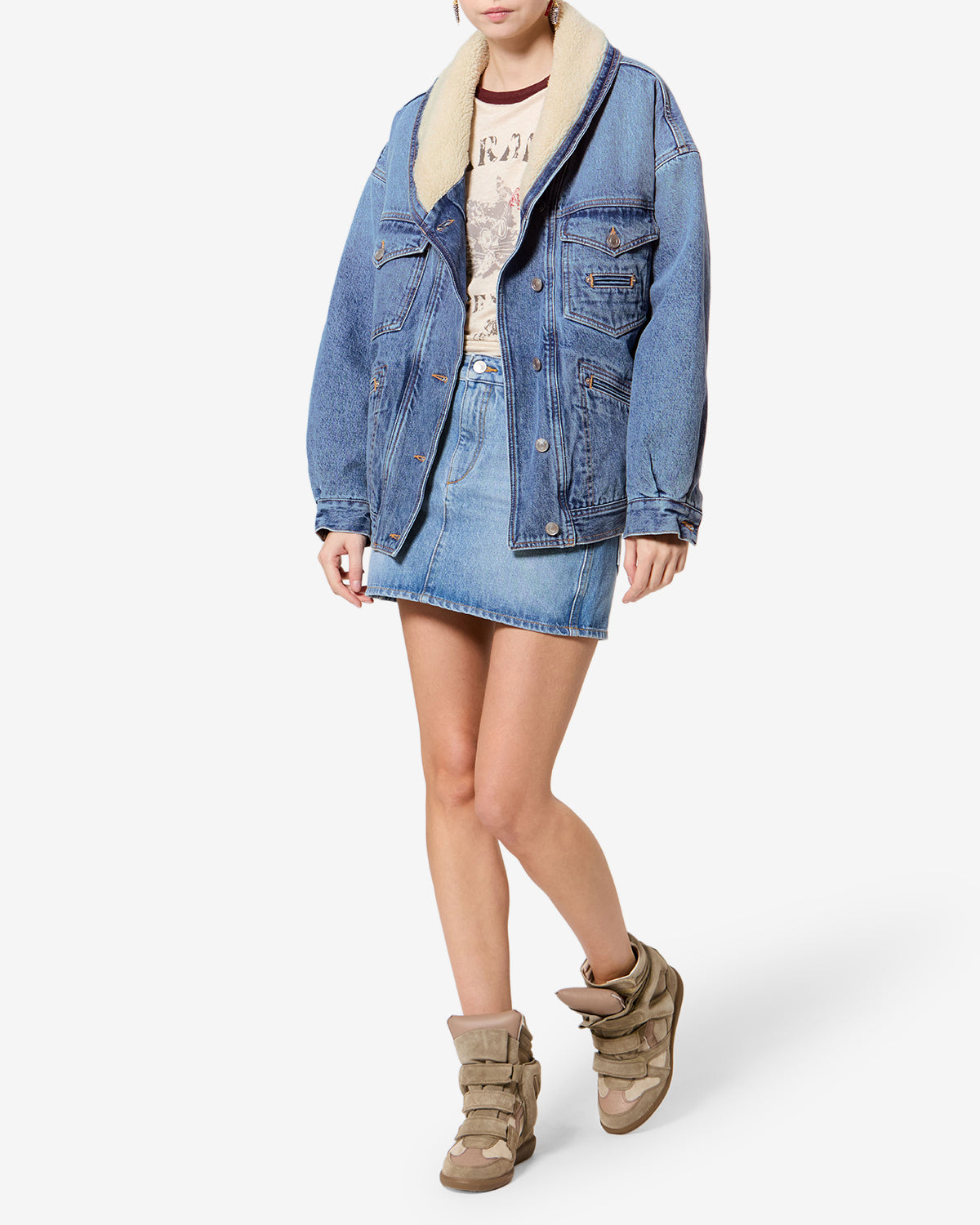 Pimia Jacket Woman light blue | ISABEL MARANT Official online store Pimia Jacket Woman light blue | ISABEL MARANT Official online store