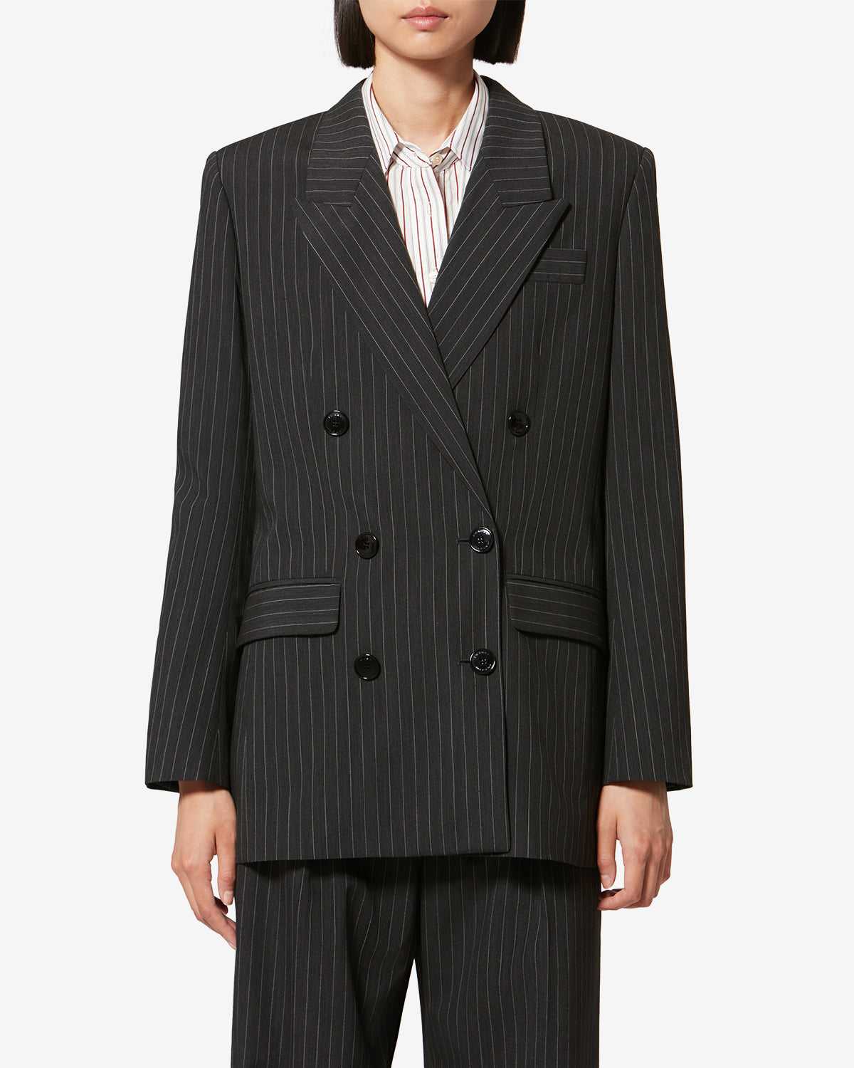 JEVIMA JACKET Woman anthracite | ISABEL MARANT Official online store