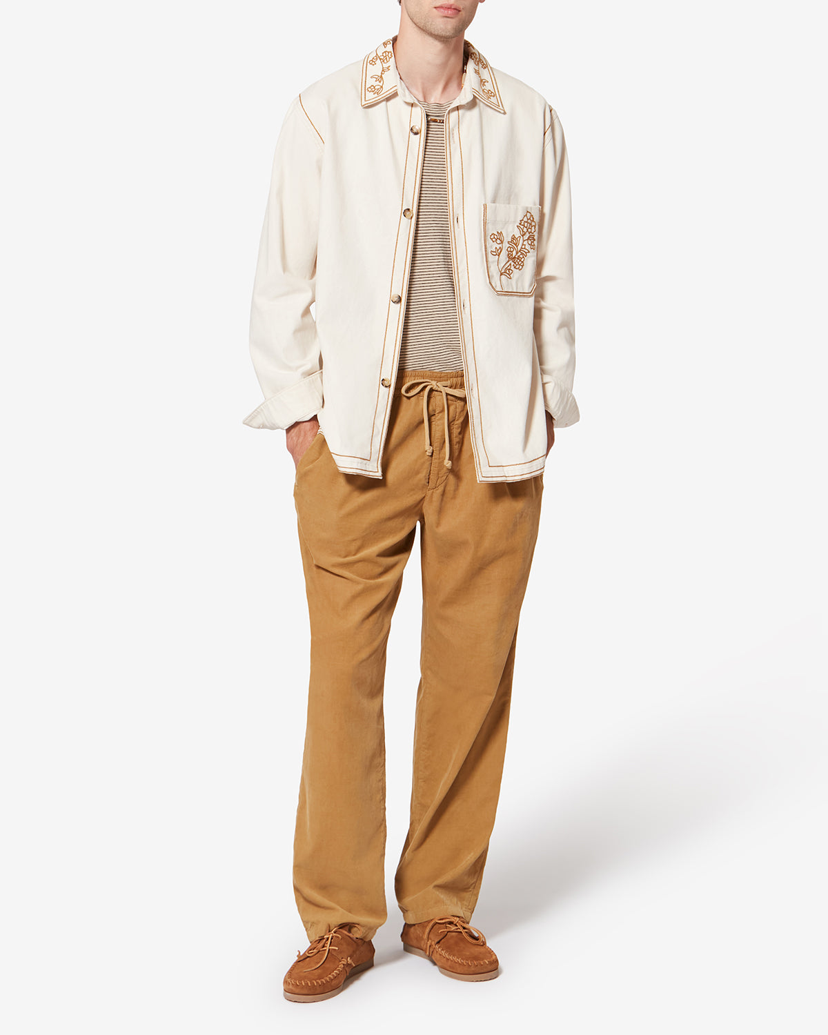 RUDY JACKET Man chalk | ISABEL MARANT Official online store