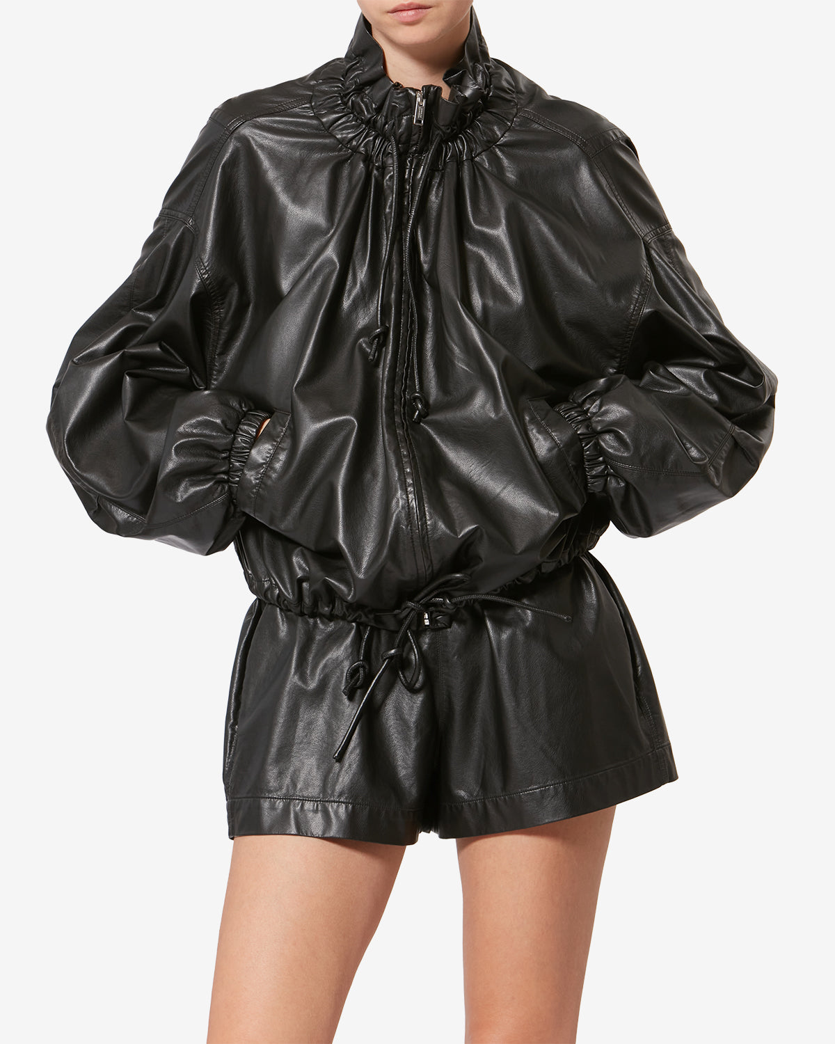 ISABEL MARANT ETOILE　レザージャケット　本革　ブラック ISABEL MARANT ETOILE レザージャケット 本革 ブラック | ヤマダウェブコム