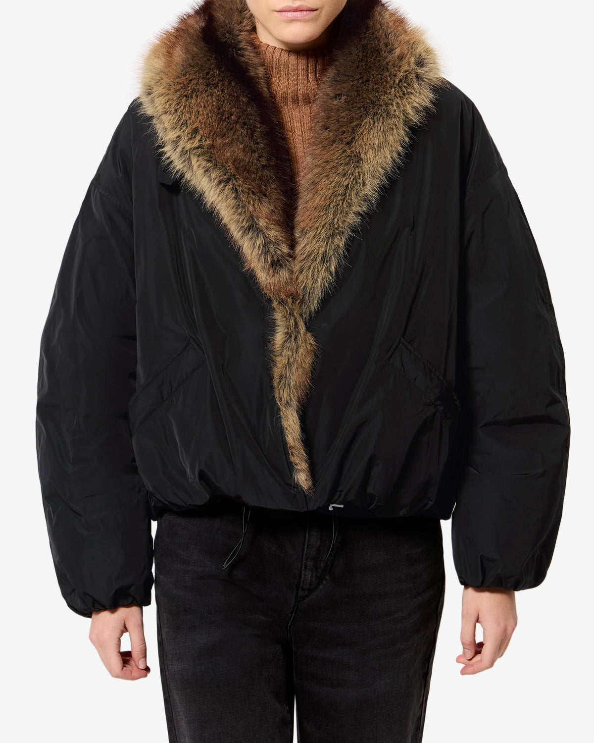 XHARATHORN ブラックメタル　BLACKL CHARONE JACKET Woman black | ISABEL MARANT Official online store