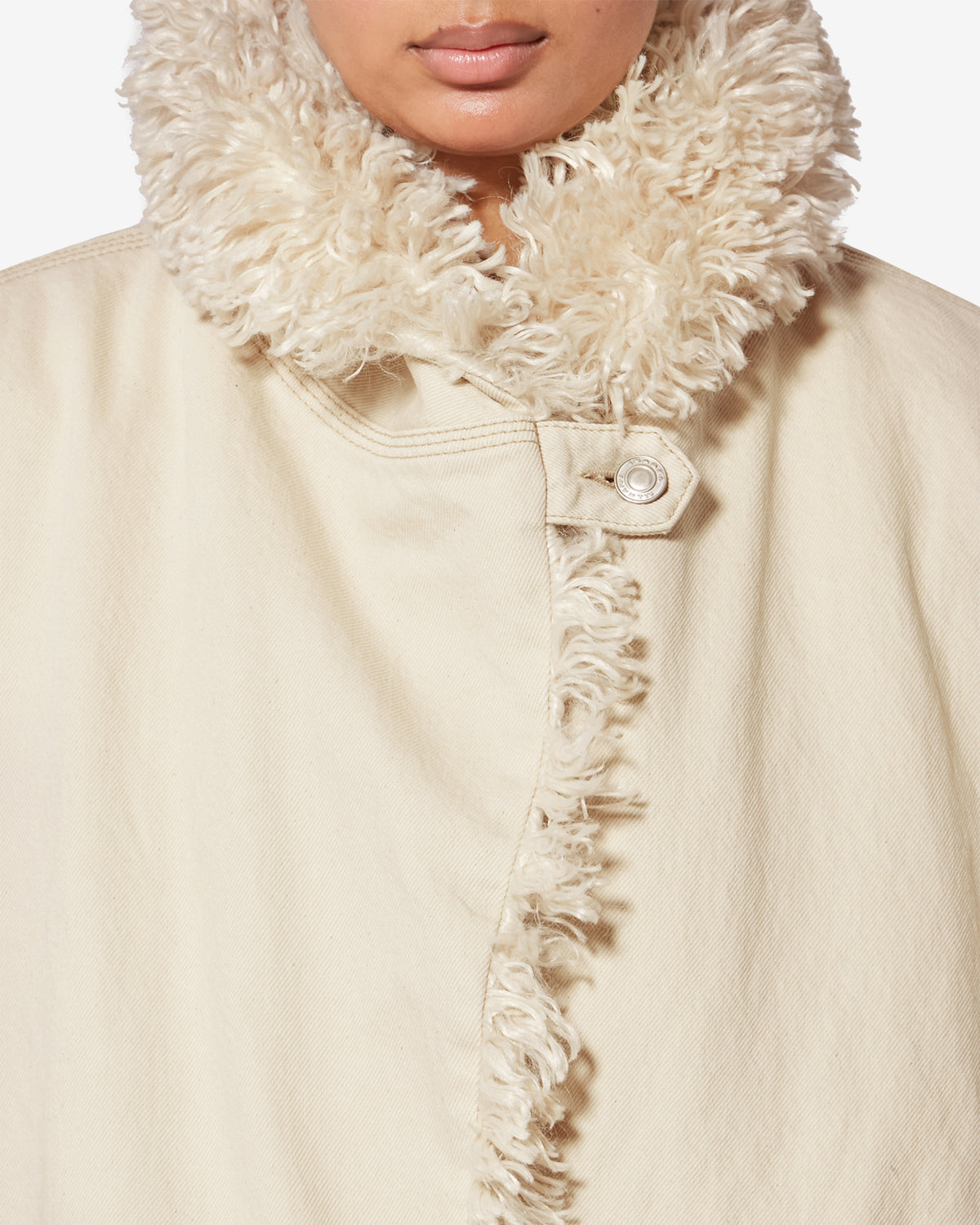 Veste charone en denim - Écru - Woman - 2