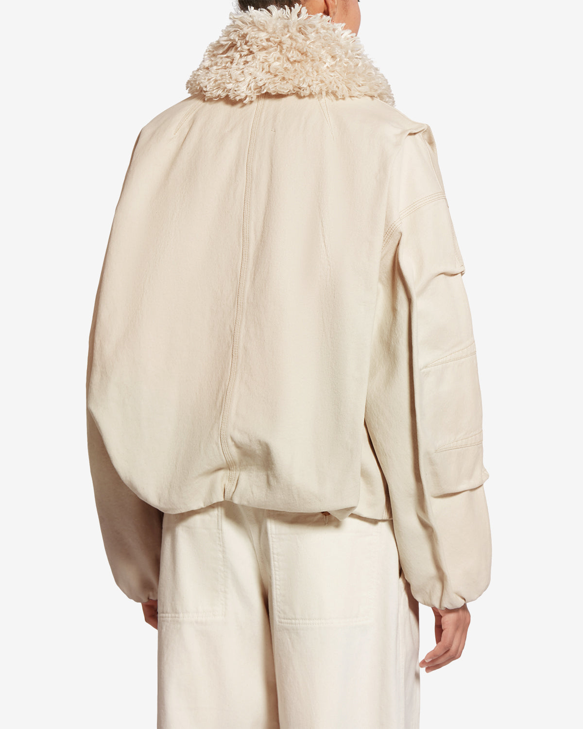 Veste charone en denim - Écru - Woman - 4