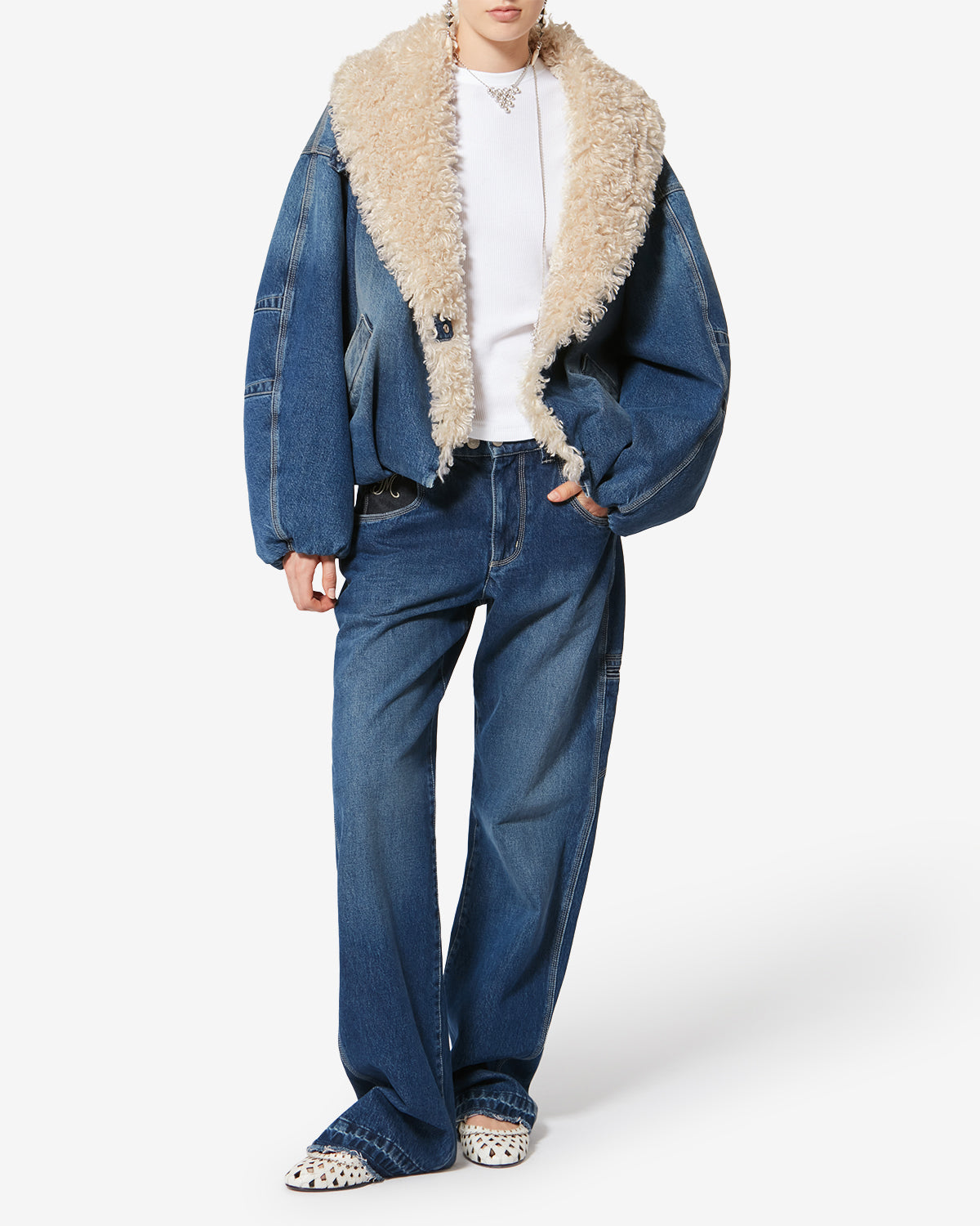 CHARONE JACKET Woman blue | ISABEL MARANT Official online store