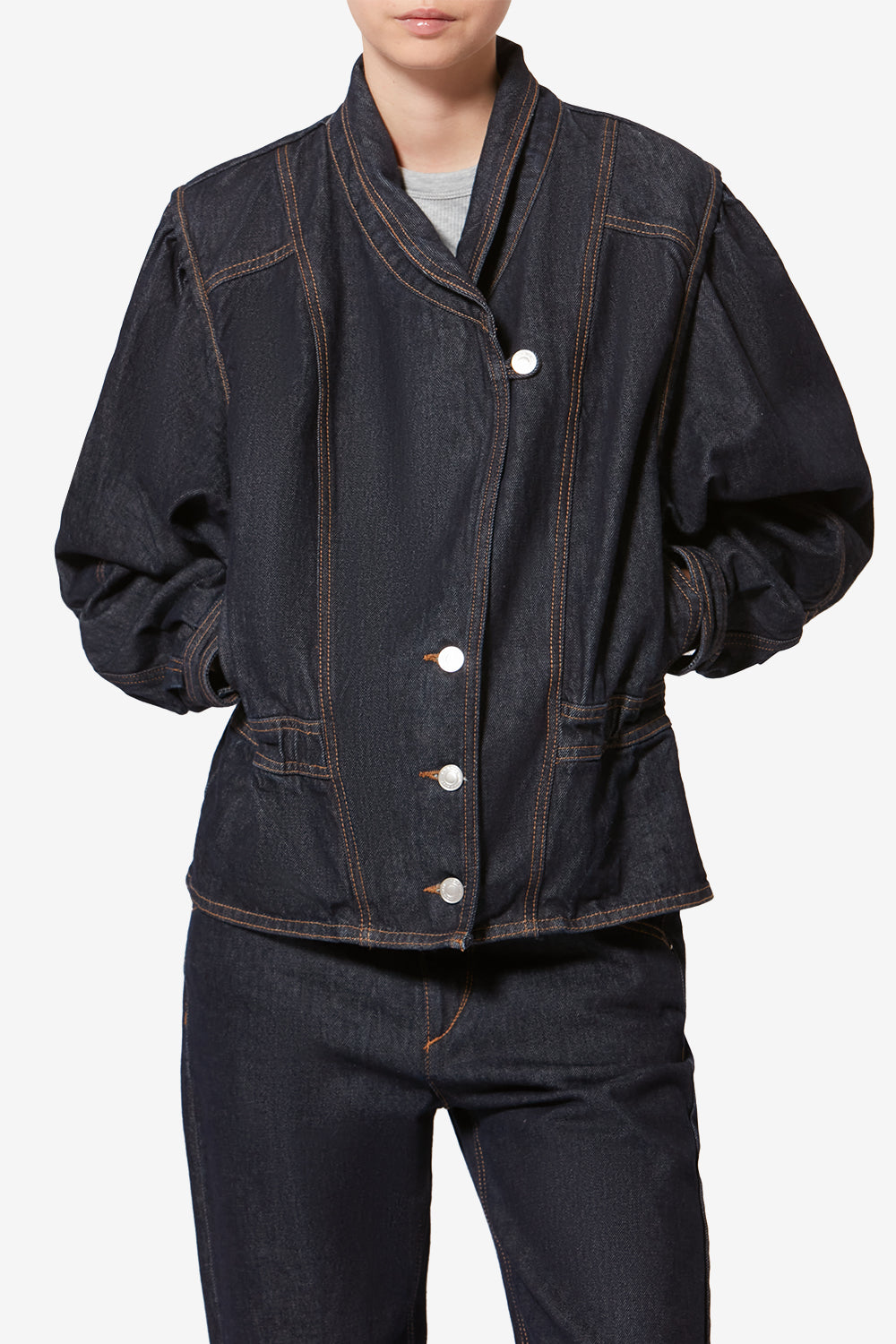 Dolie denim jacket - Dark midnight - Woman - 4