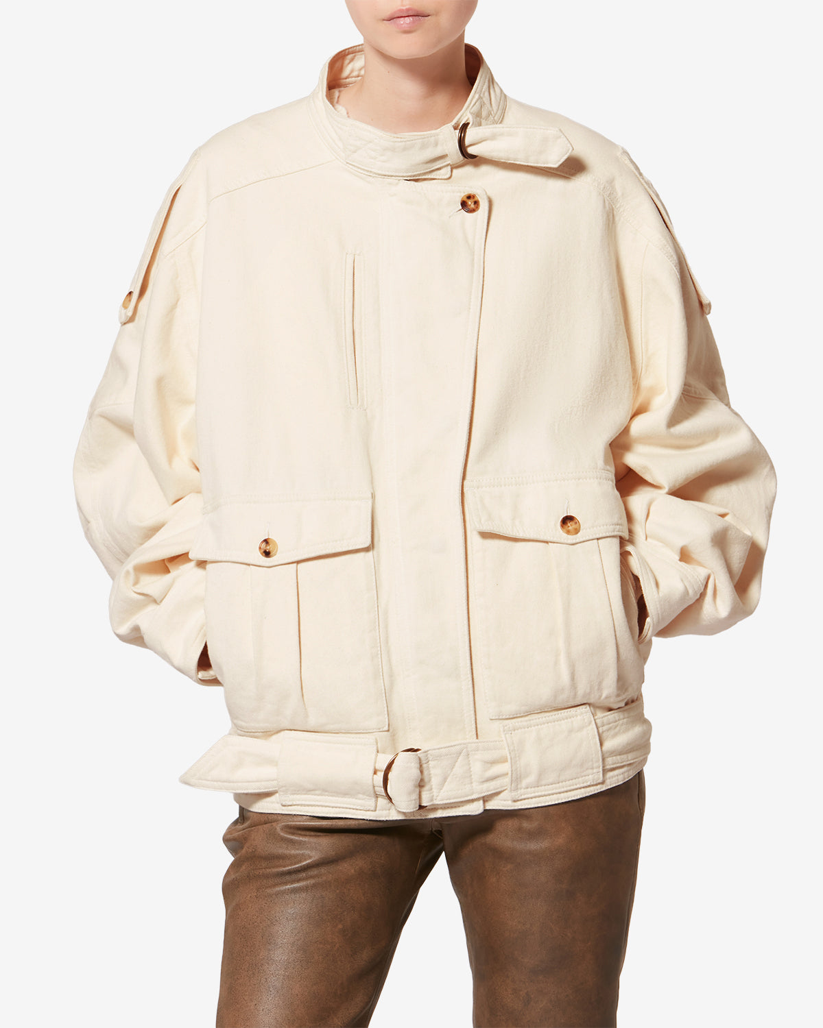 ISALYA JACKET Woman ecru | ISABEL MARANT Official online store