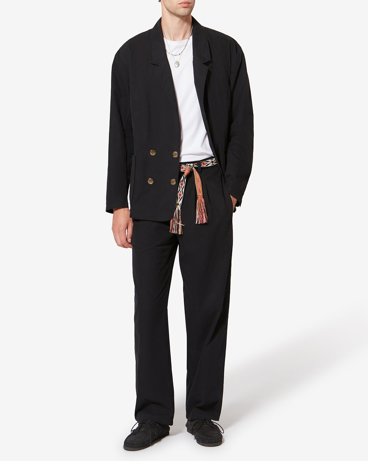 Yhann 캐주얼 블레이저 재킷 - 검정으로 씻어낸 - Man - 1