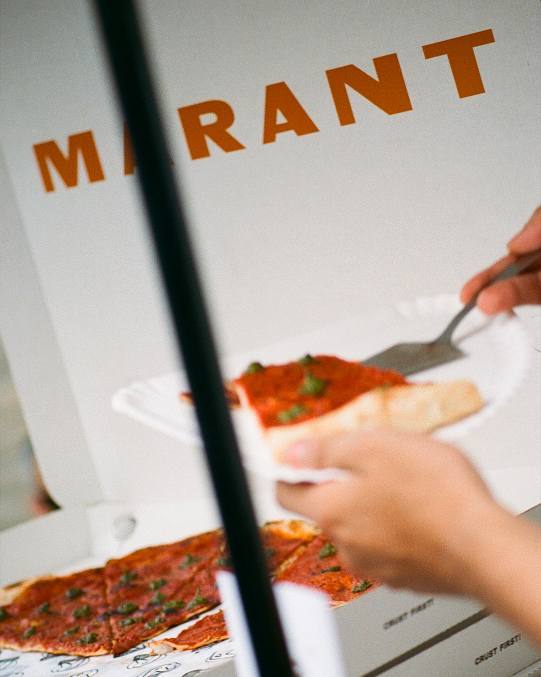 Pizza for the new Marant SS26 collection