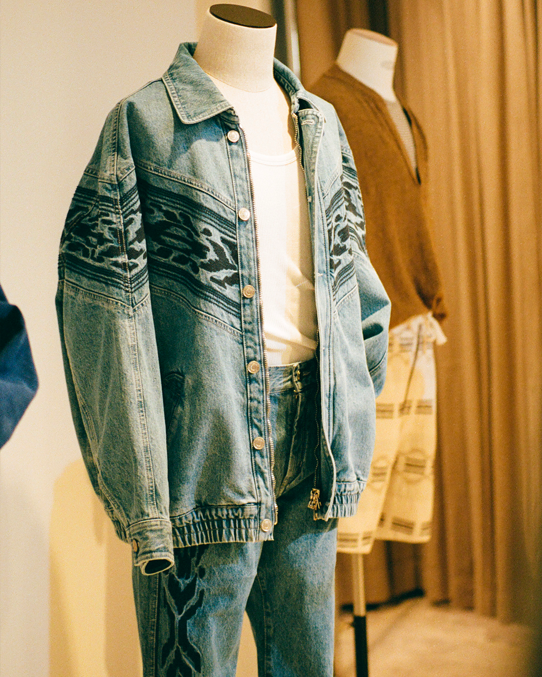 Denim ensemble from the new Marant SS26 collection