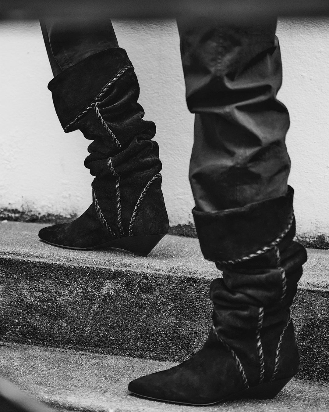 Edoa suede calfskin boots
