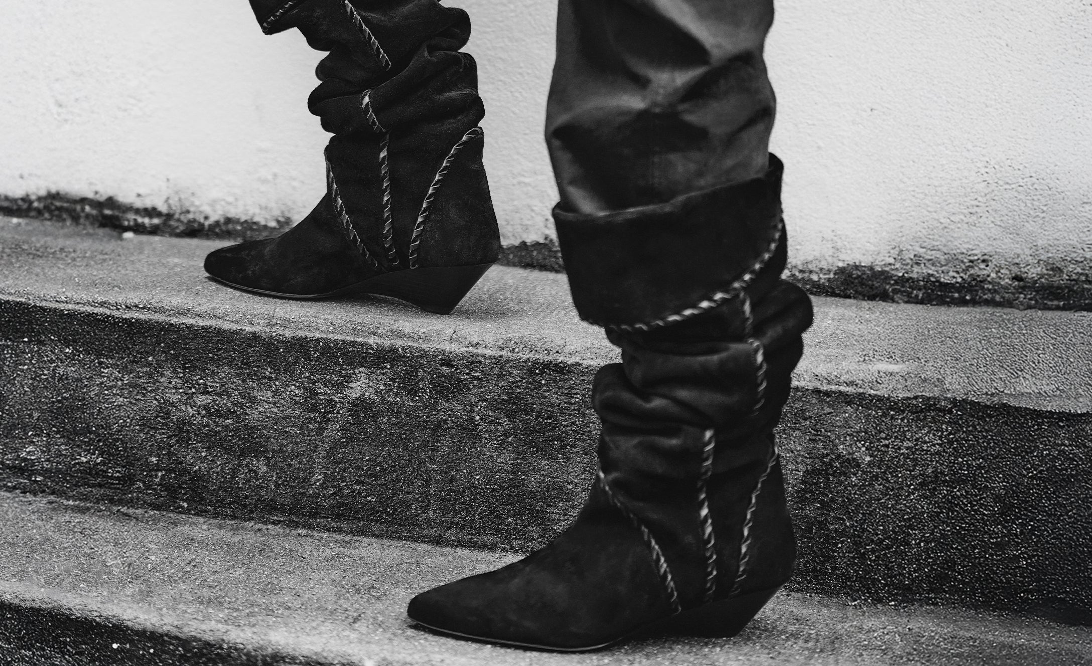 Edoa suede calfskin boots