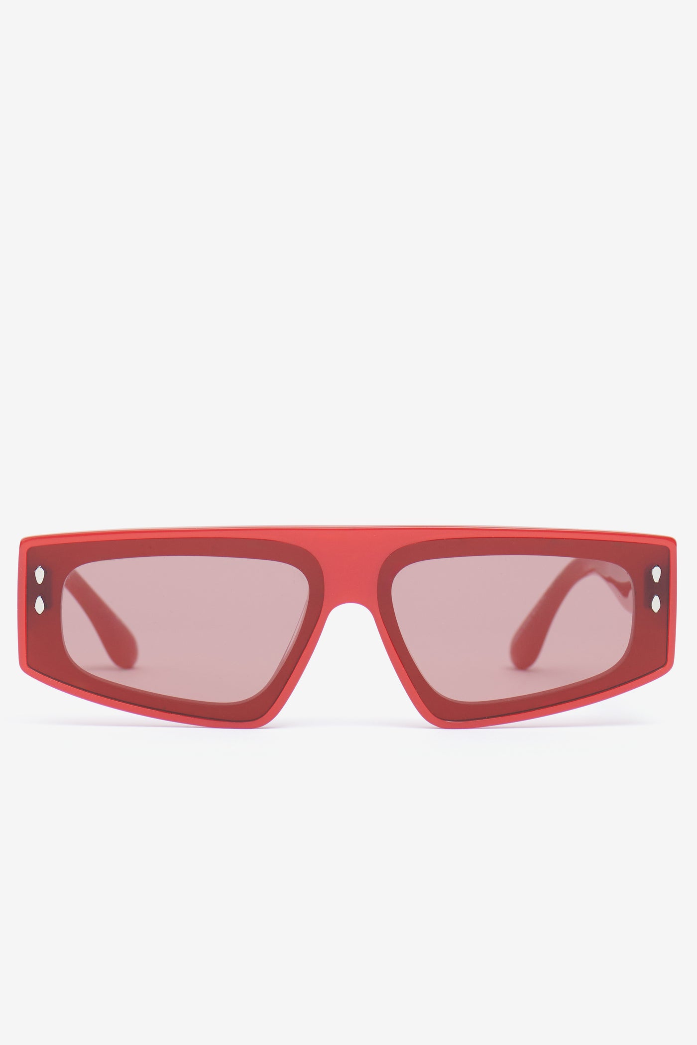 Rechteckige sonnenbrille zoomy - Pearled red-burgundy - Woman - 1