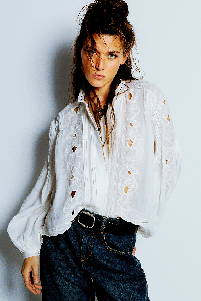 Zephyr cashmere scarf Woman sand | ISABEL MARANT Official online store